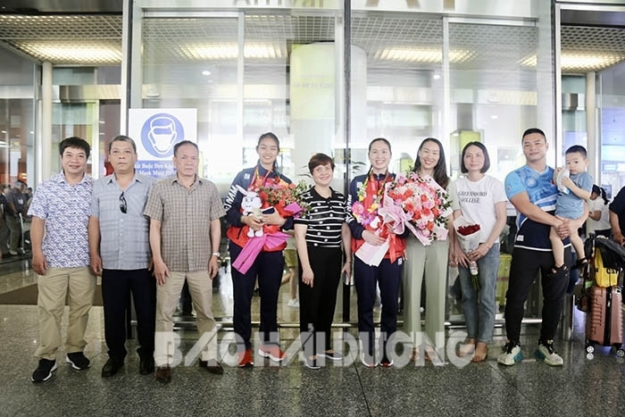 Hải Dương đón các vận động viên thi đấu SEA Games 32 trở về từ Campuchia
